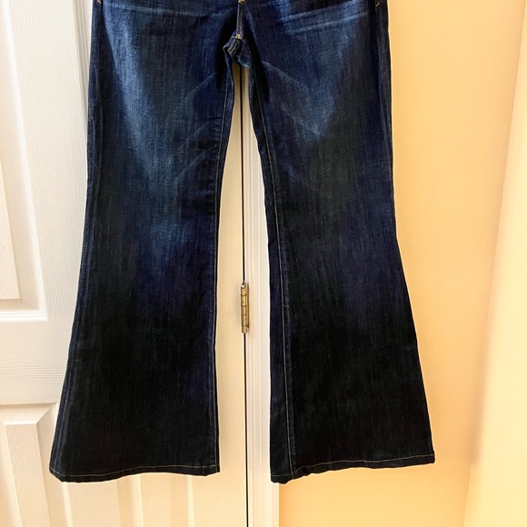 GAP 1969 FLARE HIGH RISE JEANS DARK WASH - Picture 2 of 5